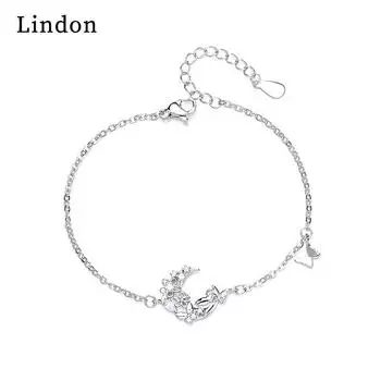 Линдон циркон браслет ювелирные изделия геометрические бусины браслеты-цепочки модный тонкий свадебный подарок для подруги женщин