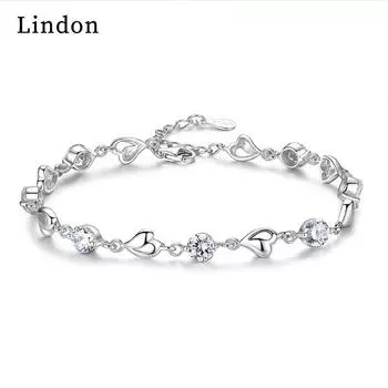 Линдон циркон браслет ювелирные изделия геометрические бусины браслеты-цепочки модный тонкий свадебный подарок для подруги женщин