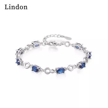 Линдон циркон браслет ювелирные изделия геометрические бусины браслеты-цепочки модный тонкий свадебный подарок для подруги женщин