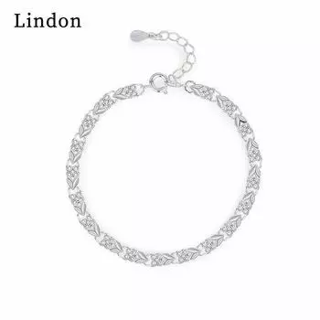 Линдон циркон браслет ювелирные изделия геометрические бусины браслеты-цепочки модный тонкий свадебный подарок для подруги женщин