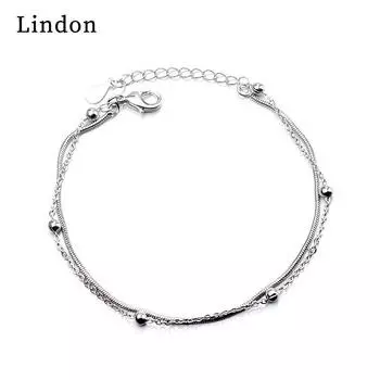 Линдон циркон браслет ювелирные изделия геометрические бусины браслеты-цепочки модный тонкий свадебный подарок для подруги женщин