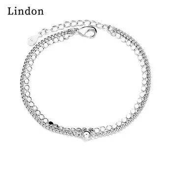 Линдон циркон браслет ювелирные изделия геометрические бусины браслеты-цепочки модный тонкий свадебный подарок для подруги женщин