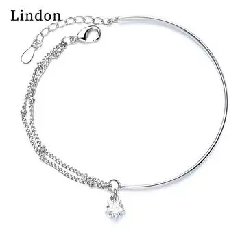 Линдон циркон браслет ювелирные изделия геометрические бусины браслеты-цепочки модный тонкий свадебный подарок для подруги женщин