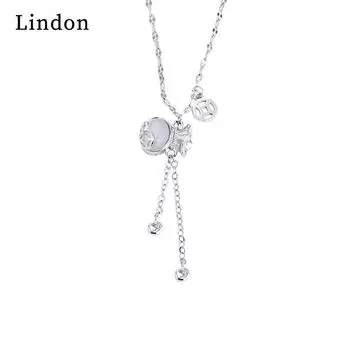 Линдон циркон браслет ювелирные изделия геометрические бусины браслеты-цепочки модный тонкий свадебный подарок для подруги женщин серебряный