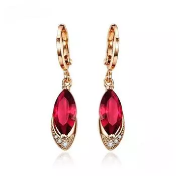 Lindon Fashion Earrings Jewelry Geometric Shaped Zircon Drop Earrings For Women Wedding Party Gifts ARI