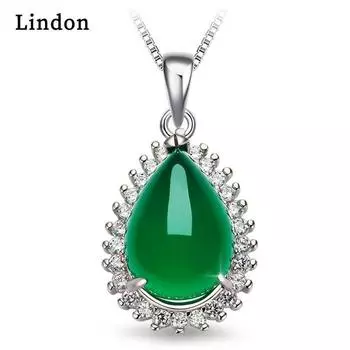 Линдон, медный кристалл, циркон, модный кулон, ожерелье, ювелирные изделия, подарок для свадебной вечеринки зелёный