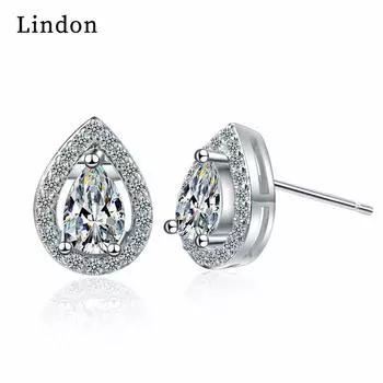 Lindon модные серьги-капли из медного сплава с цирконом для женщин, подарки на свадьбу 1CM