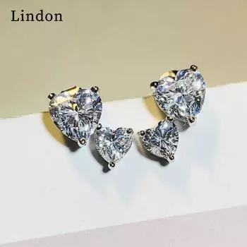 Lindon модные серьги-капли из медного сплава с цирконом для женщин, подарки на свадьбу серебряный