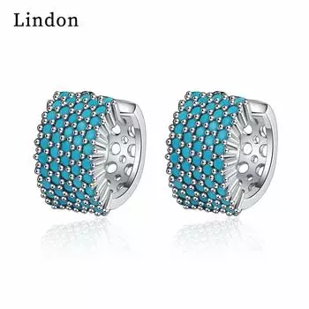 Lindon модные серьги-капли из медного сплава с цирконом для женщин, подарки на свадьбу серебряный