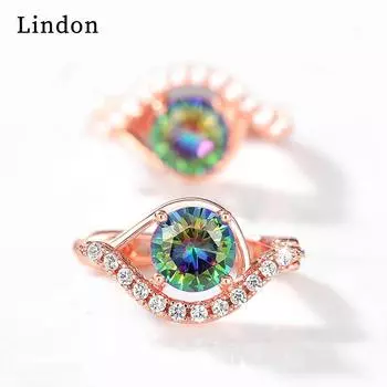 Lindon модные серьги-капли из медного сплава с цирконом для женщин, подарки на свадьбу розового золота