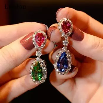 Lindon модные серьги-капли из медного сплава с цирконом для женщин, подарки на свадьбу