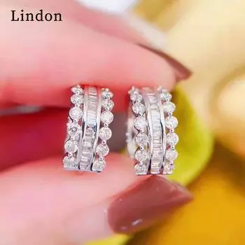 Lindon модные серьги-капли из медного сплава с цирконом для женщин, подарки на свадьбу серебряный