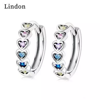 Lindon модные серьги-капли из медного сплава с цирконом для женщин, подарки на свадьбу разноцветный