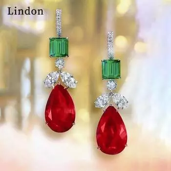 Lindon модные серьги-капли из медного сплава с цирконом для женщин, подарки на свадьбу