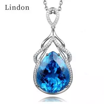 Линдон модные ювелирные изделия кулон ожерелье капли воды циркон женские подвески свадебный подарок
