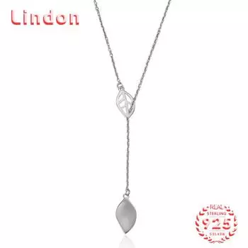 Линдон Стерлингового Серебра 925 Классическое Женское Ожерелье Кулон Циркон Модный Подарок серебряный