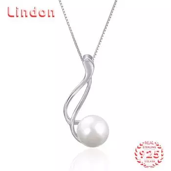 Линдон Стерлингового Серебра 925 Классическое Женское Ожерелье Кулон Циркон Модный Подарок серебряный