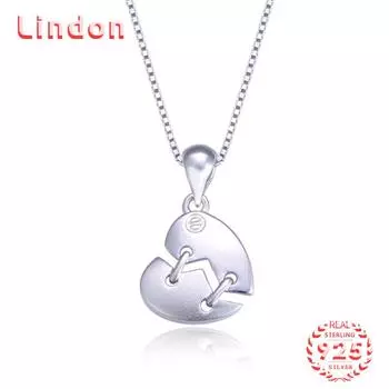 Линдон Стерлингового Серебра 925 Классическое Женское Ожерелье Кулон Циркон Модный Подарок серебряный