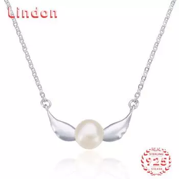 Линдон Стерлингового Серебра 925 Классическое Женское Ожерелье Кулон Циркон Модный Подарок серебряный