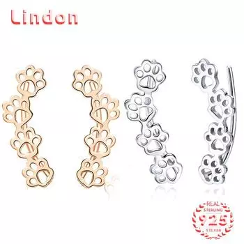 Линдон стерлингового серебра 925 пробы циркон серьги серьги для женщин подарки на свадьбу серебряный