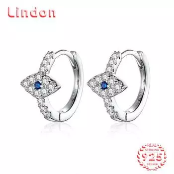 Линдон стерлингового серебра 925 пробы циркон серьги серьги для женщин подарки на свадьбу серебряный