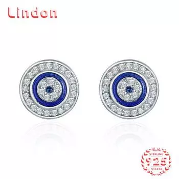 Линдон стерлингового серебра 925 пробы циркон серьги серьги для женщин подарки на свадьбу серебряный