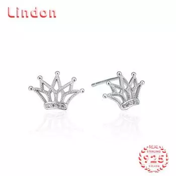 Линдон стерлингового серебра 925 пробы циркон серьги серьги для женщин подарки на свадьбу серебряный