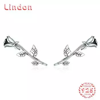 Линдон стерлингового серебра 925 пробы циркон серьги серьги для женщин подарки на свадьбу серебряный