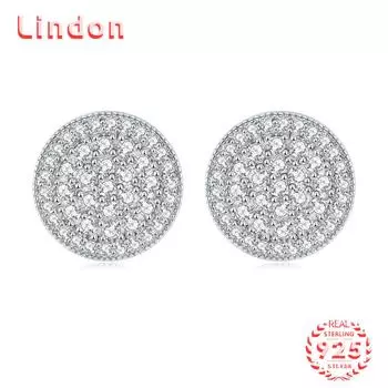 Линдон стерлингового серебра 925 пробы циркон серьги серьги для женщин подарки на свадьбу серебряный