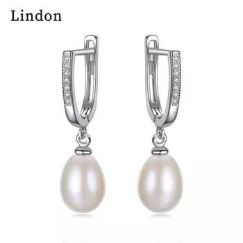 Lindon Женская мода серьги с искусственным жемчугом подарок на свадьбу белый