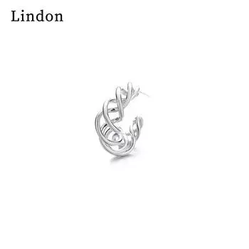 Lindon женские серьги из медного сплава с цирконом, серьги-капли для женщин, подарок на свадьбу серебряный