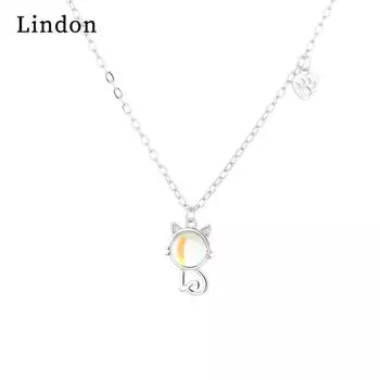 Lindon женское ожерелье кулон медный сплав циркон для женщин свадебная вечеринка модный подарок серебряный