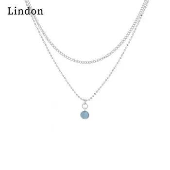 Lindon женское ожерелье кулон медный сплав циркон для женщин свадебная вечеринка модный подарок серебряный