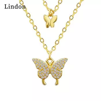 Lindon женское ожерелье кулон медный сплав циркон для женщин свадебная вечеринка модный подарок серебряный