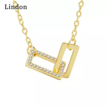 Lindon женское ожерелье кулон медный сплав циркон для женщин свадебная вечеринка модный подарок серебряный