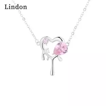 Lindon женское ожерелье кулон медный сплав циркон для женщин свадебная вечеринка модный подарок серебряный