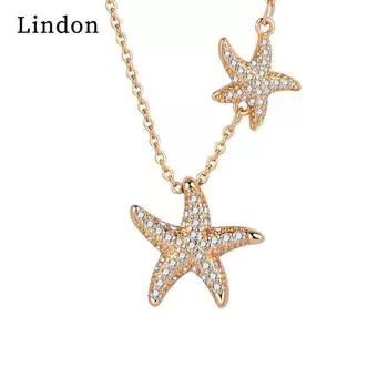 Lindon женское ожерелье кулон медный сплав циркон для женщин свадебная вечеринка модный подарок