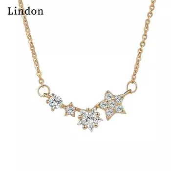 Lindon женское ожерелье кулон медный сплав циркон для женщин свадебная вечеринка модный подарок