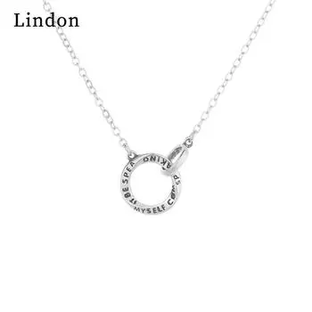 Lindon женское ожерелье кулон медный сплав циркон для женщин свадебная вечеринка модный подарок серебряный