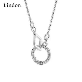 Lindon женское ожерелье кулон медный сплав циркон для женщин свадебная вечеринка модный подарок серебряный