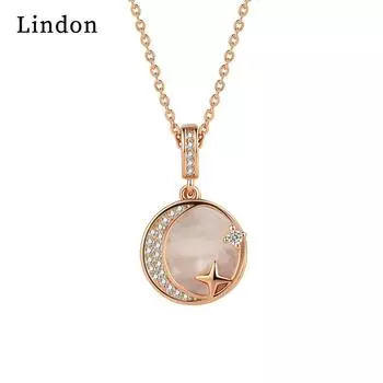 Lindon женское ожерелье кулон медный сплав циркон для женщин свадебная вечеринка модный подарок