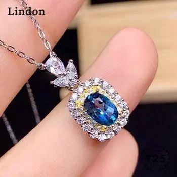 Lindon Женское ожерелье с подвеской из посеребренного циркония Модный подарок