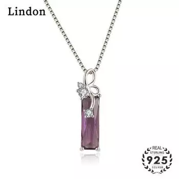 Lindon женское ожерелье с подвеской из медного сплава, кремнезема и циркона синий