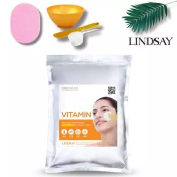 Lindsay modeling pack for aesthetic skin care shop, 1kg + 4 types of high-quality pack tools (plus sponge), vitamins, 1 piece, 1 piece