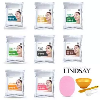 Lindsay Premium Modeling Mask Pack 1 кг + 4 набора инструментов, 1 шт., 1 шт., перламутровый