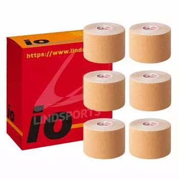 LINDSPORTS Iotape 50 мм x 6 шт., цвет загара, 5,0 м