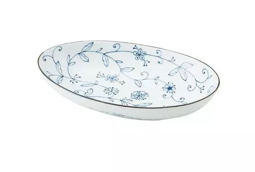 Line arabesque large oval bowl without ears [26165cm] SEKMNDO