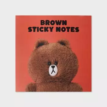 LINE FRIENDS Набор коричневых бумаг для заметок