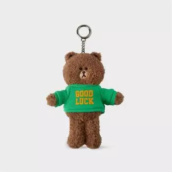 LINE FRIENDS Коричневый брелок для ключей с куклой My Soulmate