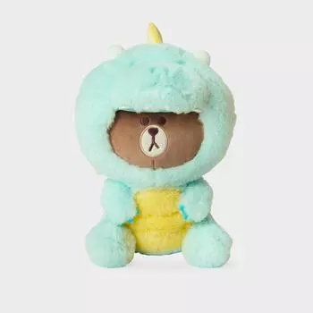 Line Friends Brown New Year Dragon Medium Size Sitting Doll
